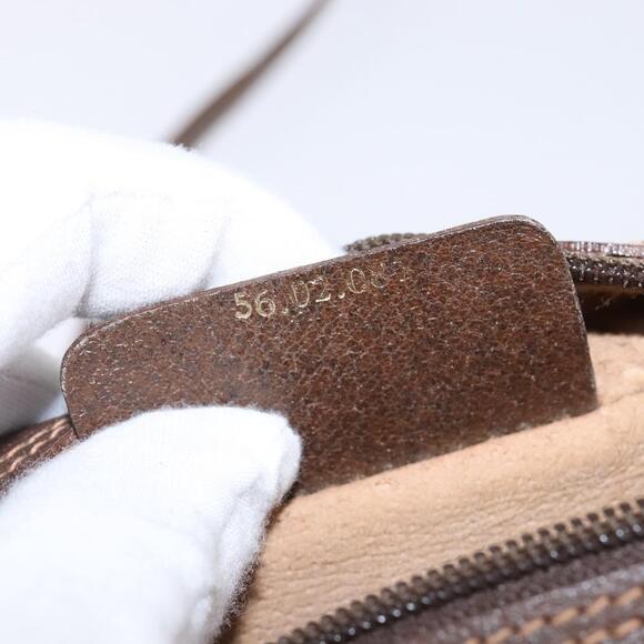 GUCCI GG Supreme Web Sherry Line Bag PVC Beige Gold 56 02 087 Auth 143328 - Picture 12 of 16